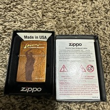 RARE 2012 LIMITED COPPER ZIPPO LIGHTER INDIANA JONES THE COMPLETE ADVENTURES  picture