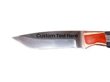 CSFIF Custom Engraved & Forged Skinner Knife AUS-8 Steel Wooden Bolster picture