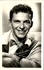Frank Sinatra portrait Actor c1950s-60s Real Photo Vintage Postcard picture