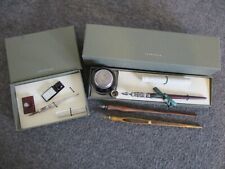 NOS VINTAGE LEVENGER CALLIGRAPHY BOX SETS(2) + 2 DIP FOUNTAIN / CALLIGRAPHY PENS picture