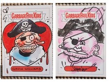 LOT 2: JOLLY ROGER / PEGLEG PETER 2021 FUNNY VALENTINE'S SKETCH CARD GPK (1/1)  picture