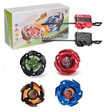 DEZAWRTY 4 Right Spin X Tops 2 Launchers Gyro Set picture