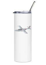 PZL TS-11 Iskra Stainless Steel Water Tumbler with straw - 20oz. picture
