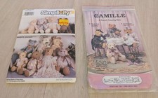 Vintage Teddy Bear Sewing Pattern Lot Simplicity + Gooseberry Hill Camille picture