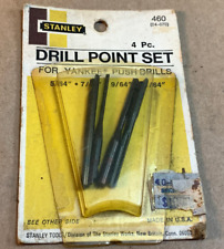Stanley 04-070 460 Drill Point Set for Yankee Push Drills 4 pc NEW OLD STOCK USA picture