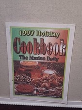 The Marion Daily 1997 Holiday Cookbook Vintage Newspaper Christmas Recipe Insert picture