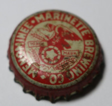 ULTRA RARE Menominee Marinette Brewing Co. beer bottle cork cap ALL ORIGINAL picture