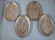 Vintage RWP Wilton Oval Musical G Treble Clef Tray Plate 11.5