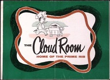 1959 The Cloud Room Hoeme of the Prime Rib Seattle WA Illustrated Dinner Menu picture