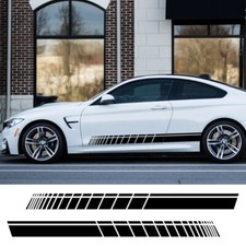 2pcs Car Side Skirt Stickers Long Stripe Auto Vinyl Film Wrap Stickers Universal picture