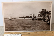 Jamaica 1930s Real Photo RPPC Postcard Montego Bay Casa Blanca Hotel beach picture