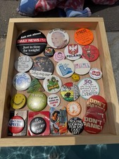 Vintage Pinback Button Lot 1980 Lake Placid Sha Na Na WMMR Ford Fairlane Pope  picture