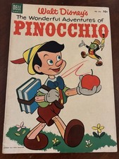 Walt Disney's the Wonderful Adventures of Pinocchio #545. 1954 Four Color picture