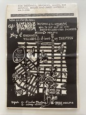 CAFE BIZARRE Greenwich Village N.Y. Early Rare Menu picture