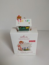 Hallmark Fisher Price  2019 Lil' School House miniature mini ornament Mint picture
