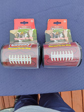 2 Vintage Campbell's Chunky Soup Thermal-To-Go-Mugs ,Football 🏈 Mugs picture