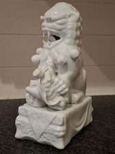 Vintage White Foo Dog Blanc de Chine Porcelain NOS 80s perfect condition picture