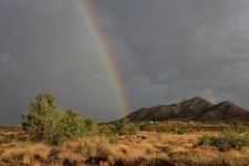 Photo:Hackberry Arizona USA 2017 Rainbow over Rugged Terrain Route 66 picture
