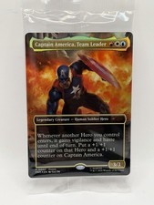 Magic the Gathering Marvel Super Heroes Captain America Team Leader Promo Card picture