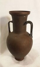 Vintage Grecian Mini Copper Metal Vase Urn with Handles Made in Greece 7.25