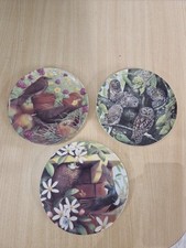 Coalport Garden Visitors Plate x3 picture