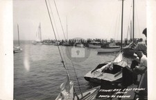 Tawas Bay, East Tawas MI Michigan RPPC Photo Postcard COPY picture