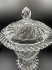 Vintage Fostoria pedestal dish with Lid. picture