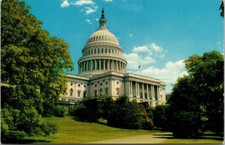 Capitol Washington DC Hill Postcard UNP VTG Mirro Unused Vintage Chrome picture