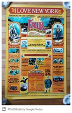 1978 New York State Fair Poster • I LOVE NY Syracuse Vtg Tourism Americana Art picture
