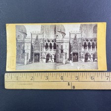 Venezia Porta della Carta Stereoview Naya Fotografo c1860s Doge's Palace picture
