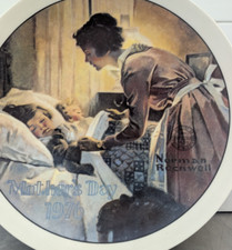 1976 Mothers Day Norman Rockwell Ltd. Ed. Collectors Plate 8.5