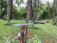 Custom Handmade Carbon Steel Survival Machete Bowie Sword | Hunting | Camping picture