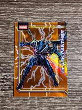 2026 Topps Chrome Marvel Comics Black Panther Orange Lightning Refractor /25 SSP picture