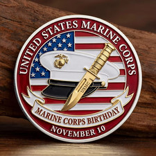 USMC Marine Corps Birthday Challenge Coin Semper Fi Bulldog November 10 picture