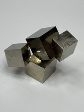 LARGE Rare Lusterous Entwined Interlocking Rectangle Pyrite Cube Cluster_Spain picture