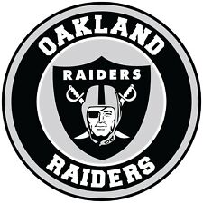 Oakland Raiders Circle Logo Sticker / Vinyl Decal 10 sizes picture
