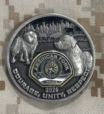 American Fork Police Utah Wildlife K9 Investigations Police Challenge Coin picture
