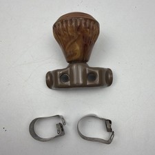 Vintage | The Fulton Co. | Spinner Steering Wheel Knob | Bakelite | With Mounts picture