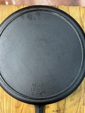 Birmingham Stove Range Vintage Double Spout 12 7/16 Cast Iron Skillet No10 USA picture