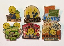 6 WalMart Pins: I Am Appreciated•Black Friday•Bonus•Awesome Job•We Got Our Share picture