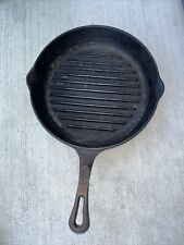 Country Cabin Vintage CAST IRON STEAK GRILL SKILLET PAN picture