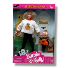 Vintage 1996 Barbie & Kelly Happy Halloween Gift Set 17238 Special Edition NIB picture