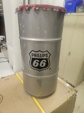 Vintage NOS Phillips 66 Oil Barrel w/Lid 16-Gallon for Man Cave Art - Never Used picture