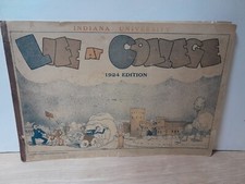 1924 Life at College Indiana University IU Vintage Cartoon Book Sidney A. Wells picture