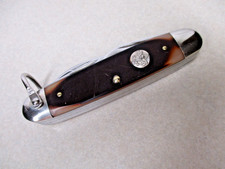 Vintage Ulster NY USA Folding Official Boy Scout Camp Pocket Knife Scouts BSA picture
