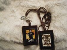 St Francis of Assisi Brown Scapular Handmade 100% Wool Catholic Approved picture