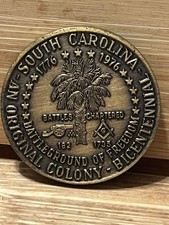 1776 - 1976 South Carolina Chartered Battles Ground of Freedom Collectible Coin  picture