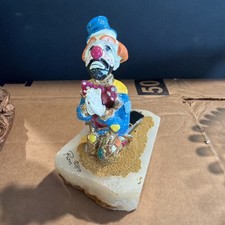 Vintage Signed RON LEE Clown Figurine 1987 “Hobo Joe Praying