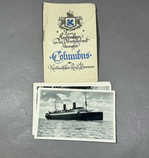 Vintage NorddeutcherLloyd SS Columbus Liner Bremen Germany Postcards picture