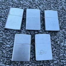 Vintage 80s 90s Zippo Lighters Lot of 5 Made in USA Used Condition picture